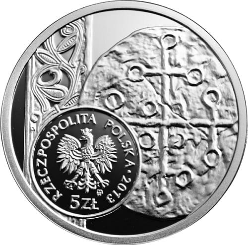 Moneta 5 zł Denar Bolesława Chrobrego 2013