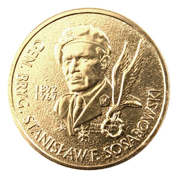 Moneta 2 zł Stanisław Sosabowski 2004
