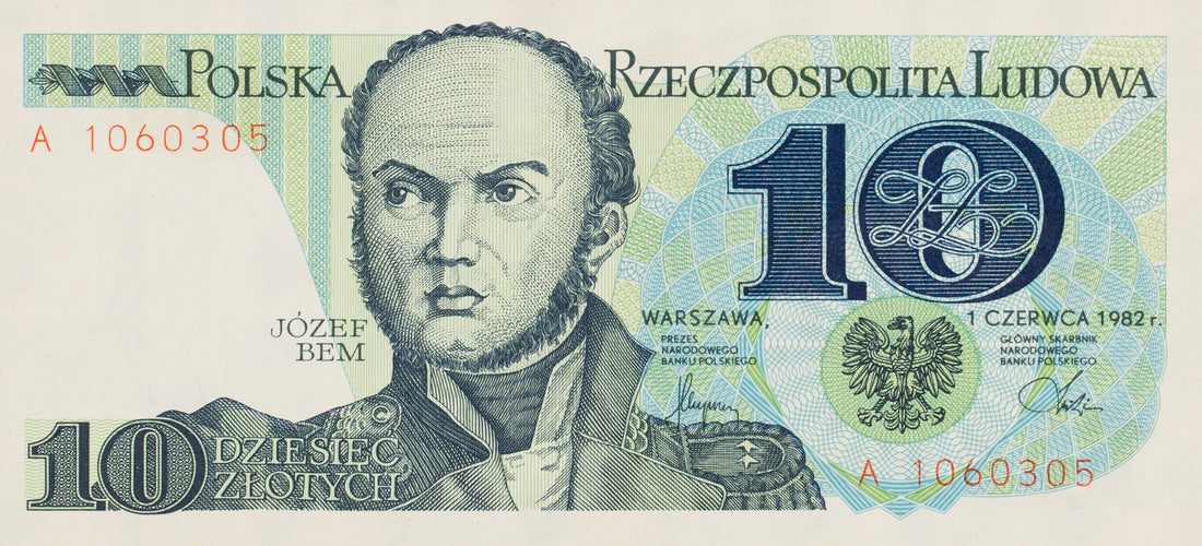 Banknot z Czasów Transformacji – 10 złotych 1982 z PRL-u