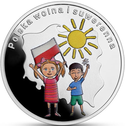 Moneta 10 zł Polska wolna i suwerenna  - W Polskę wierzę 2024