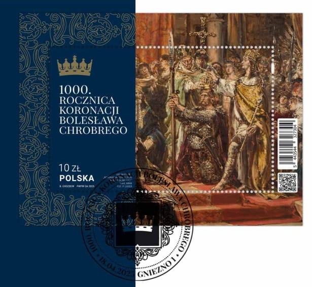 Koperta FDC 1000 rocznica koronacji Bolesława Chrobrego 2025