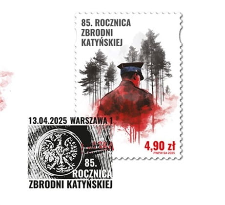 Koperta FDC 85 rocznica Zbrodni Katyńskiej 2025