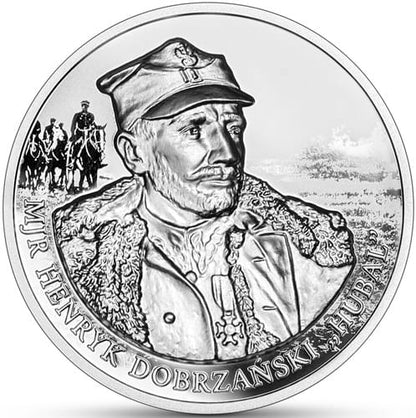 Moneta 10 zł mjr Henryk Dobrzański Hubal 2024