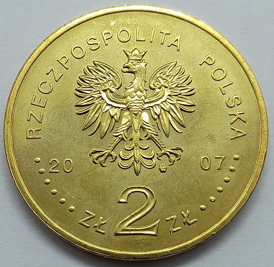 Moneta 2 zł 750-lecie lokacji Krakowa  2007