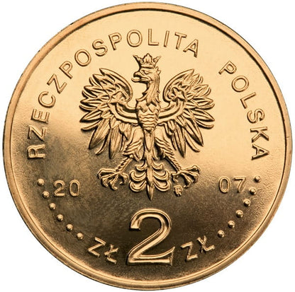 Moneta 2 zł Arctowski Dobrowolski 2007