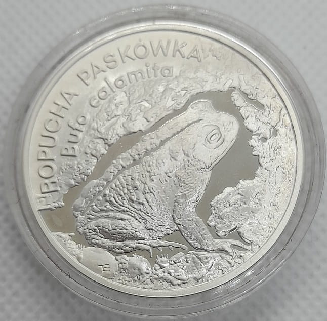 Moneta 20 zł Ropucha paskówka 1998