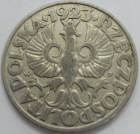 Moneta 50 groszy 1923 r. /3
