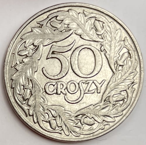 Moneta 50 groszy 1923 r. stan 2