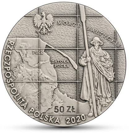 Moneta 50 zł 100-lecie Zaślubin Polski z Bałtykiem 2020