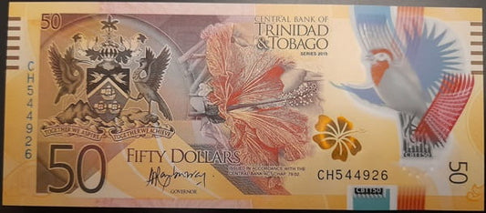 Trynidad i Tobago banknot 50 dolarów 2015