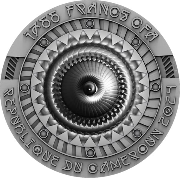 Latająca moneta Ufo MP-1766 1766 franków CFA 2024 r.
